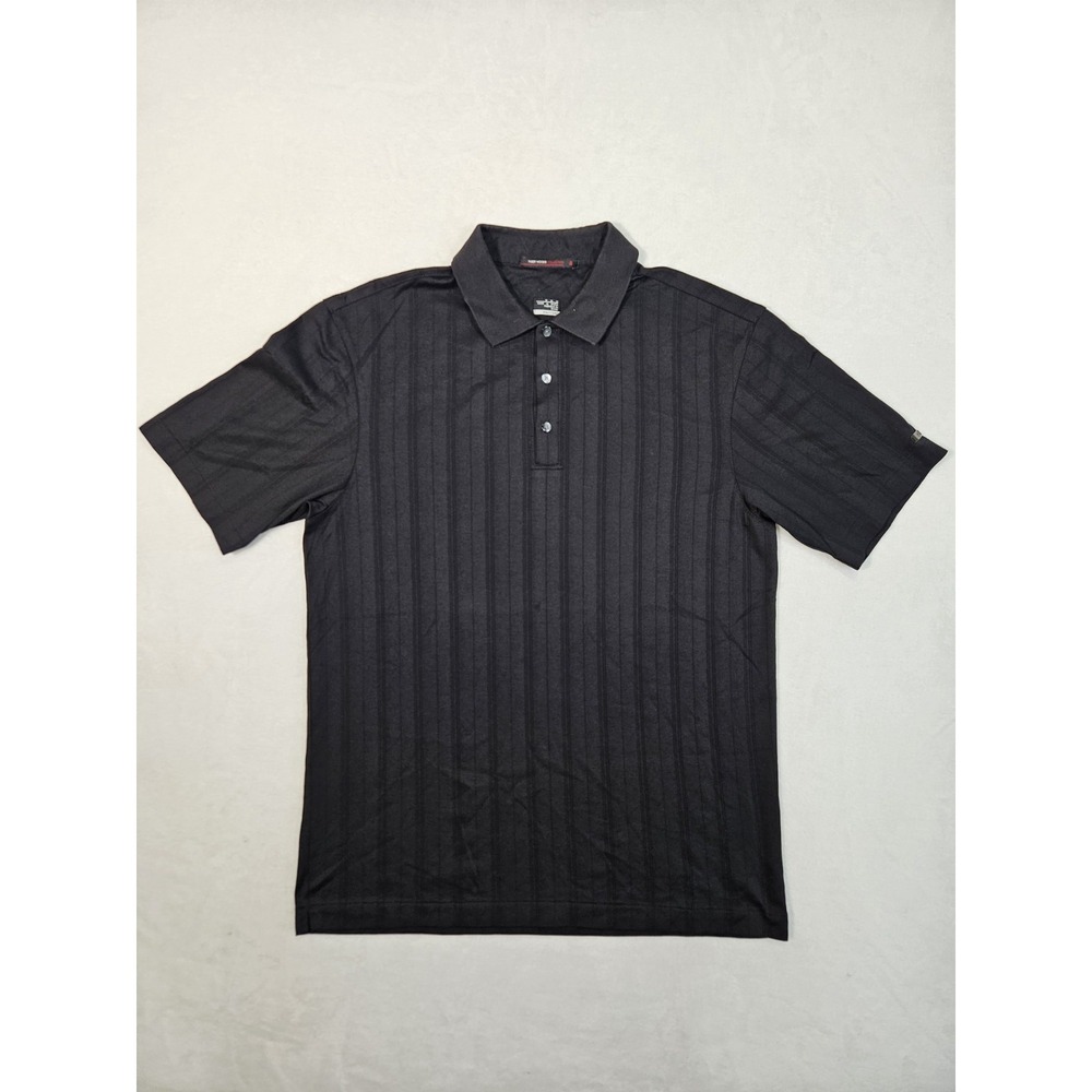 Nike Tiger Woods Collection Shirt Men's Med Button Club Performance Snags